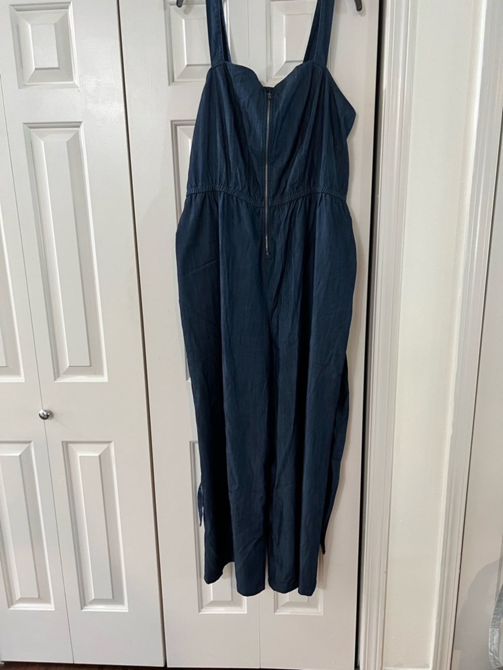 Denim Sleeveless Jumpsuit